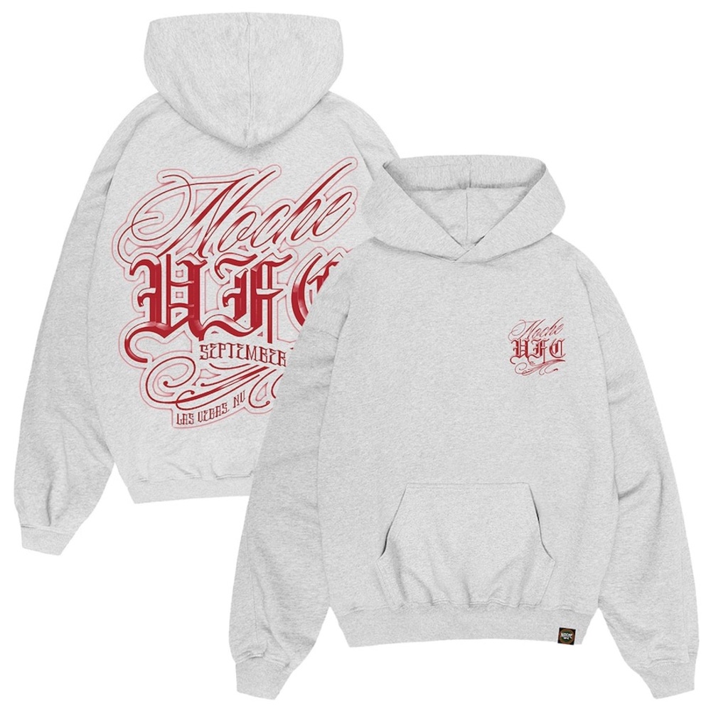 New without. Men's White UFC Noche Fecha Pullover Hoodie - Picture 1 of 5